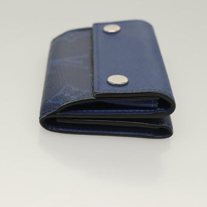 Louis Vuitton Discovery Wallet Monogram Taigarama, BLUE, LEATHER, Wallets