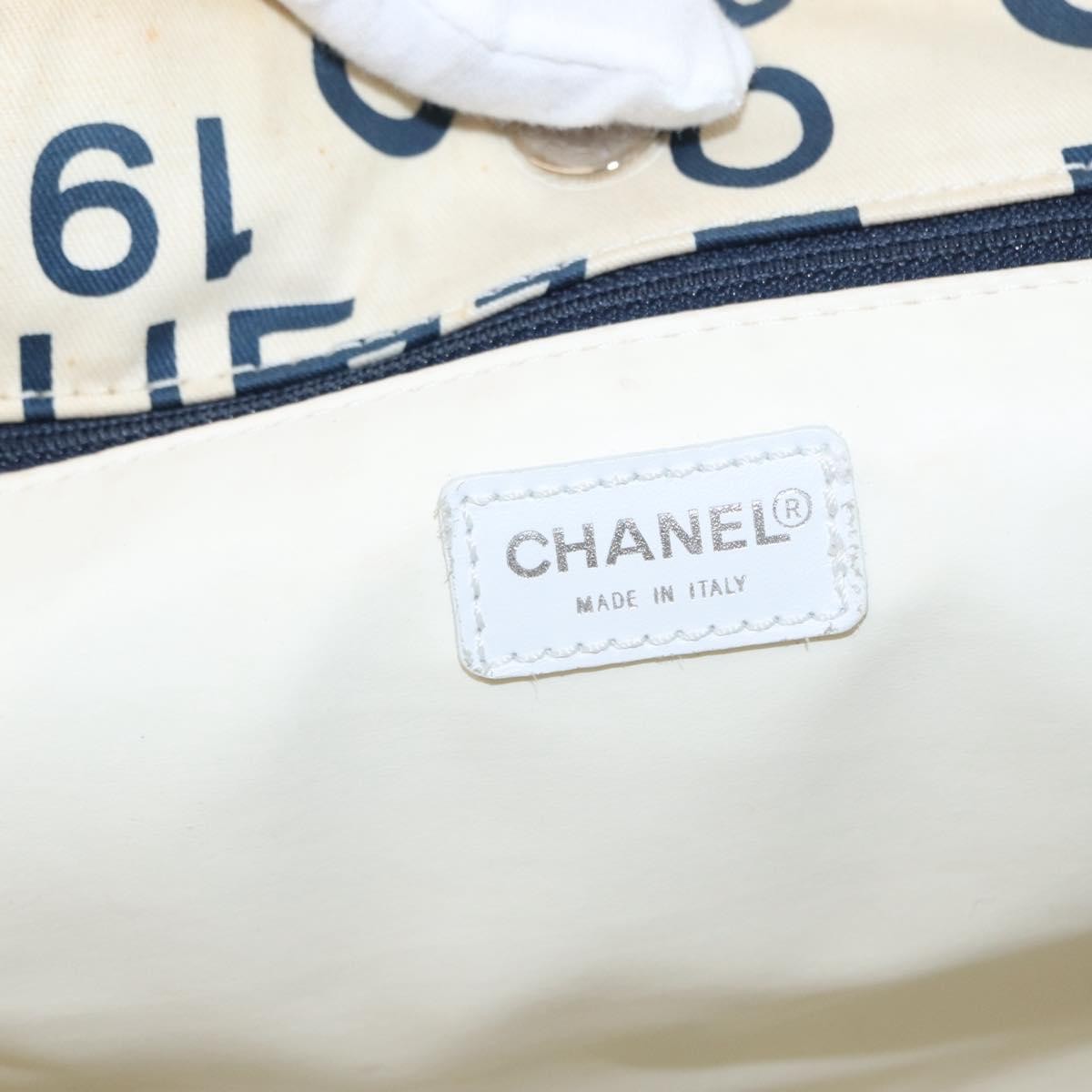 Chanel 31 Rue Cambon Beach Zip Tote Printed Canvas, NAVY, CANVAS, Tote bag