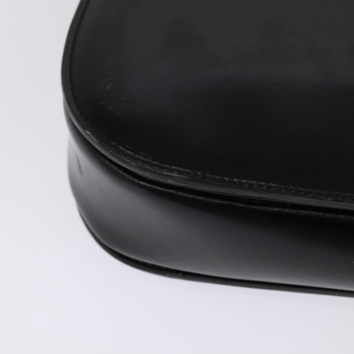 Celine Shoulder Bag Leather, BLACK, LEATHER, Shoulder bag