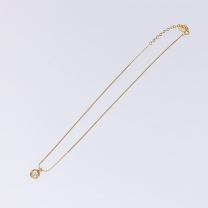 Christian Dior CD Round Pendant Necklace Metal, GOLD, METAL, Necklace