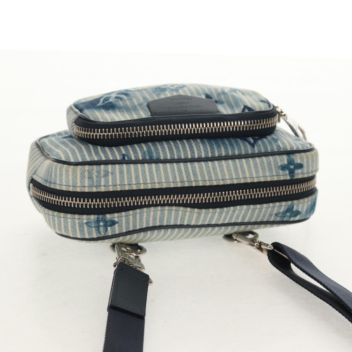 Louis Vuitton Outdoor Pouch Limited Edition Monogram Watercolor Stripes Denim, BLUE, CANVAS, Clutche & pouche