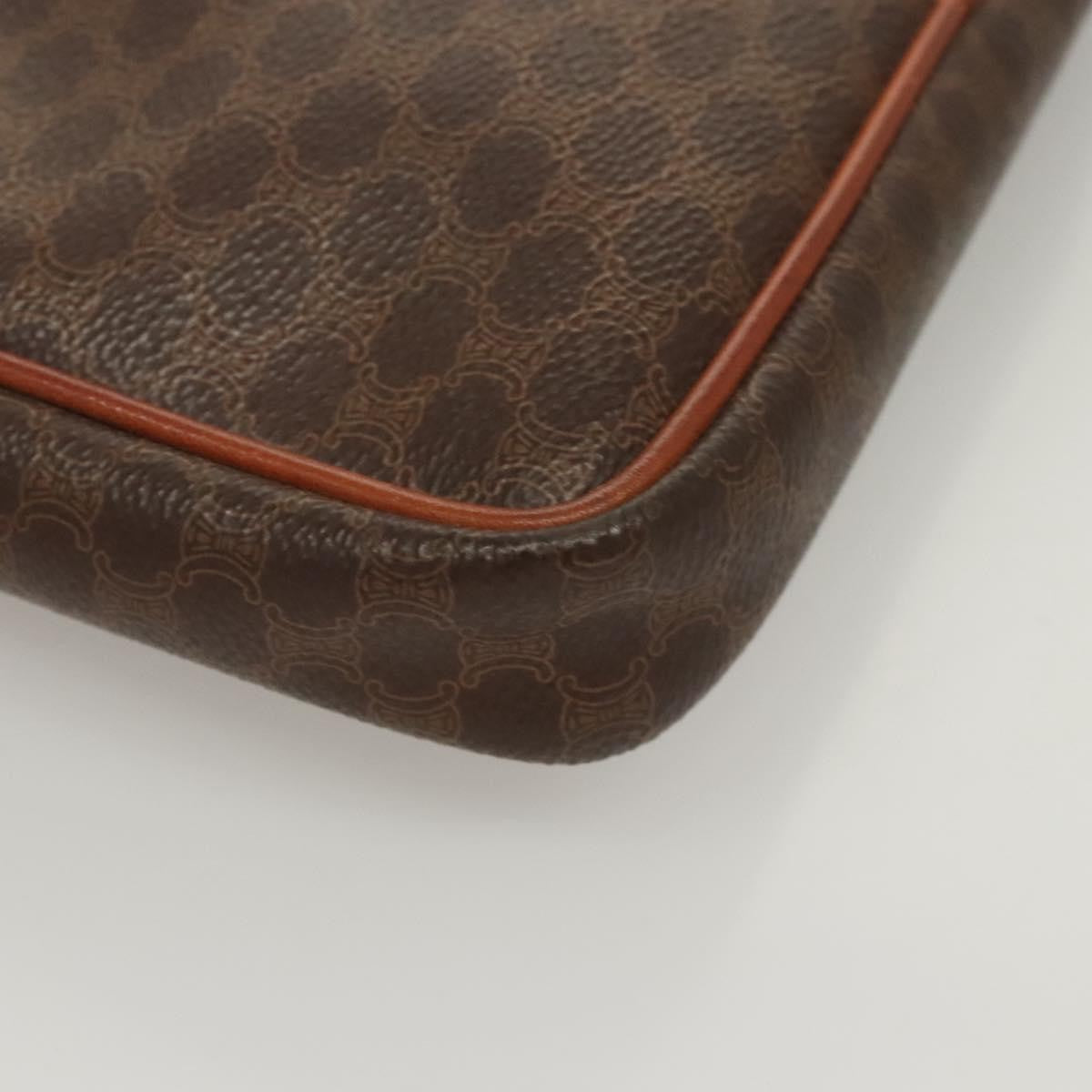 Celine Macadam Pochette Clutch, BROWN, CANVAS, Clutche & pouche