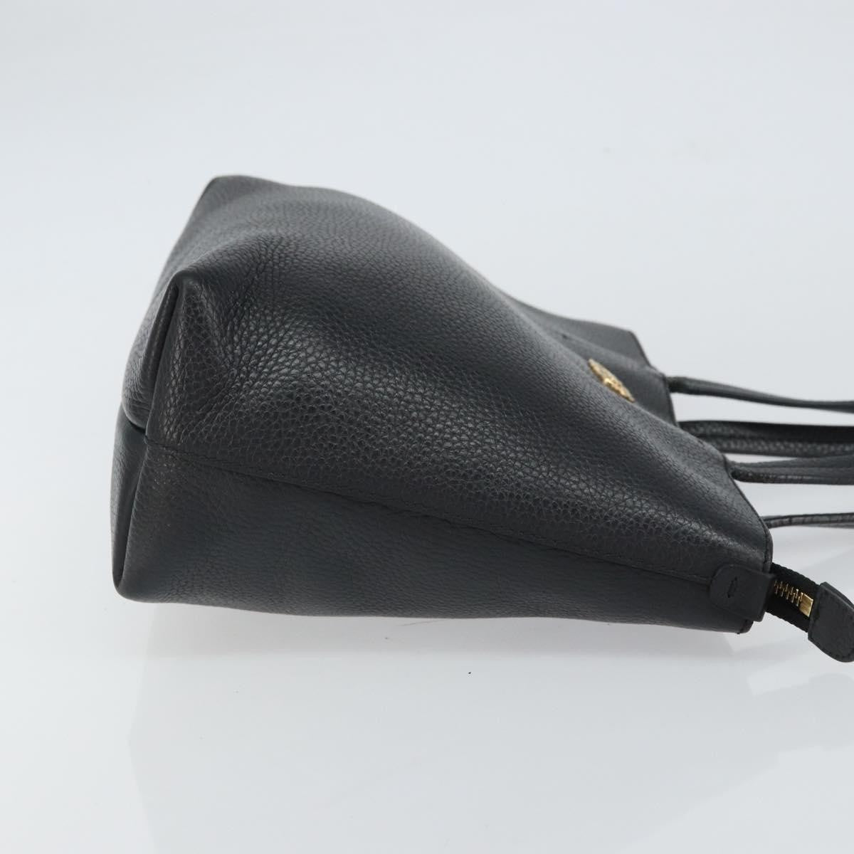 Salvatore Ferragamo Gancini Tote Leather, BLACK, LEATHER, Tote bag