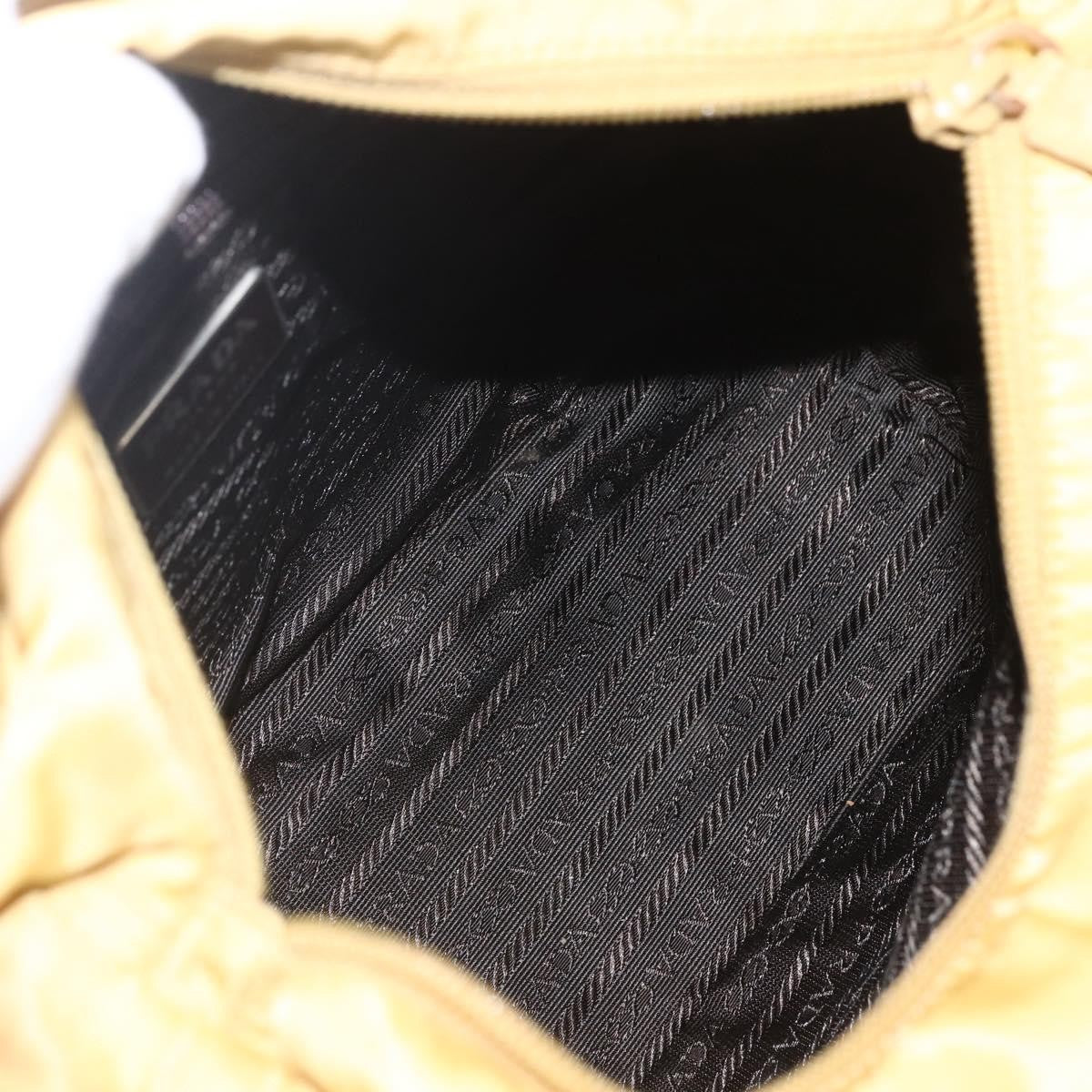 Prada Vintage Tote Tessuto, YELLOW, NYLON, Tote bag