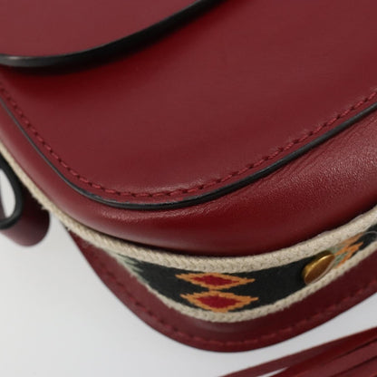 Christian Dior Diorodeo Flap Bag Leather, Red, Leather, Shoulder Bag