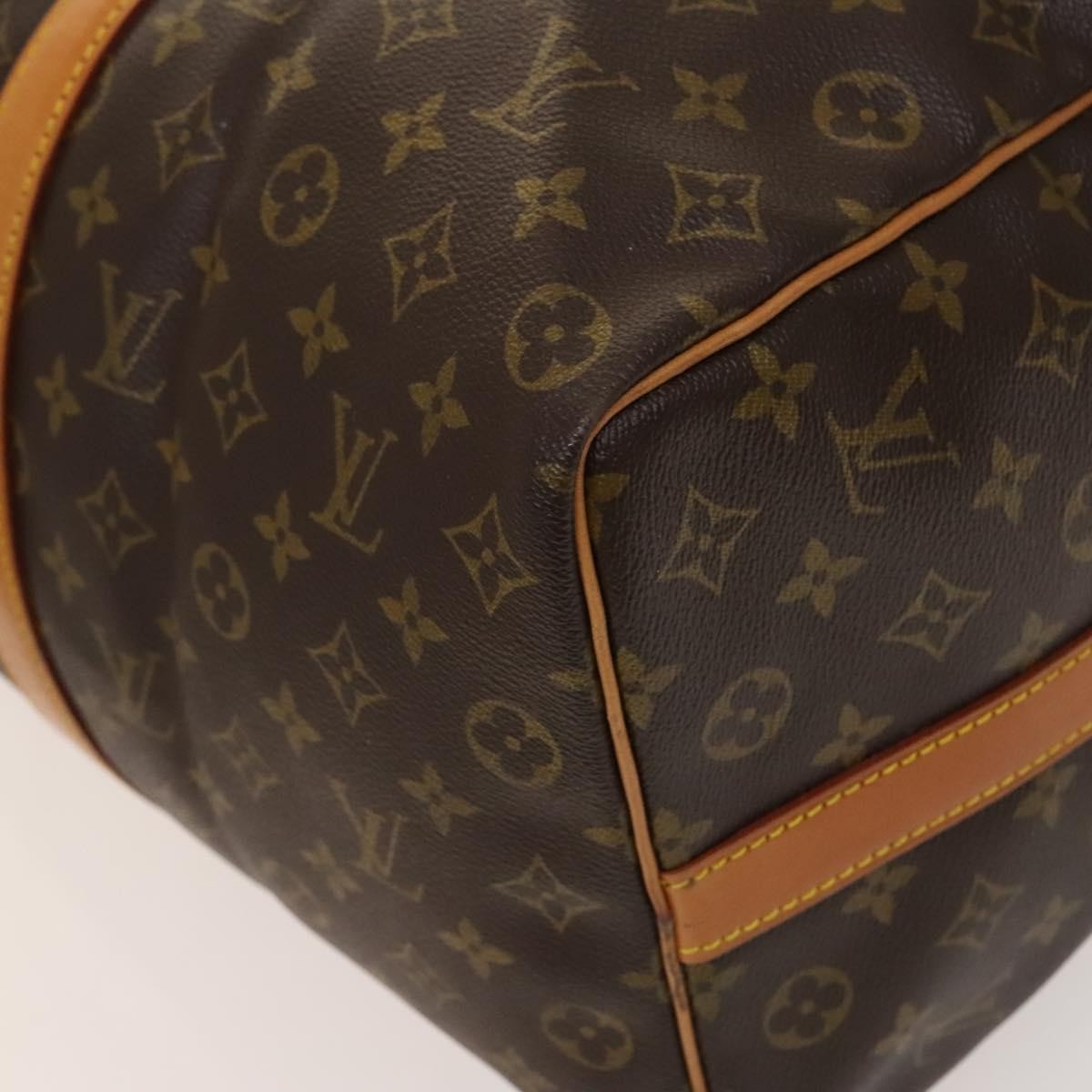 Louis Vuitton Keepall Bag Monogram Canvas, BROWN, CANVAS, Travel bag