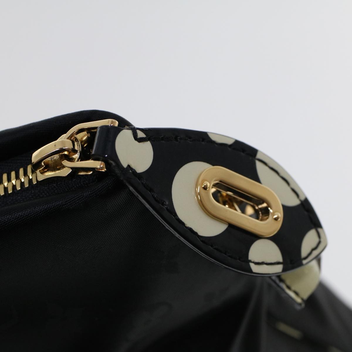 Louis Vuitton Desire Lockit Bag Kusama Infinity Dots Monogram Nylon, BLACK, NYLON, Handbag