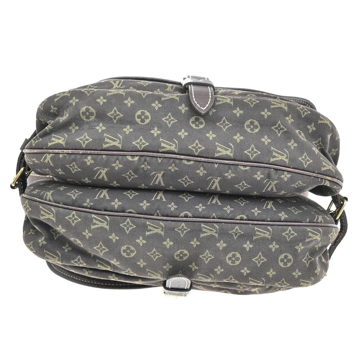 Louis Vuitton Saumur Handbag Mini Lin, BROWN, CANVAS, Handbag