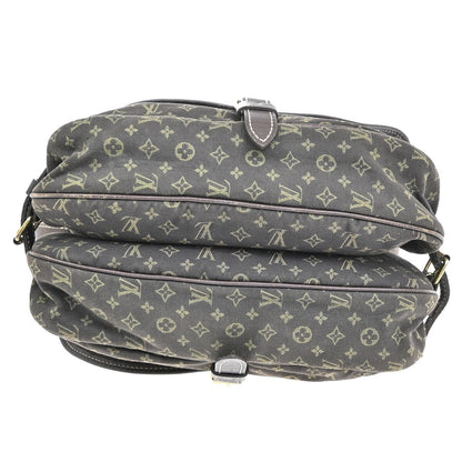 Louis Vuitton Saumur Handbag Mini Lin, BROWN, CANVAS, Handbag