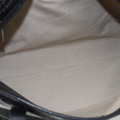 Salvatore Ferragamo Gancini Tote Patent leather, BLACK, PATENT_LEATHER, Tote bag