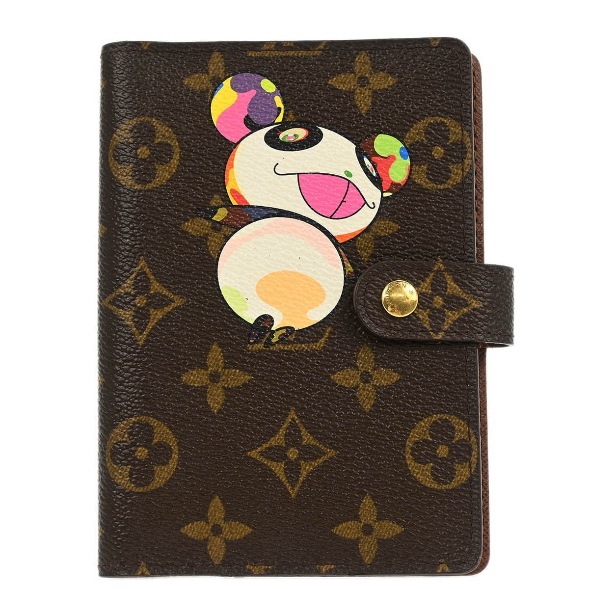 Louis Vuitton Agenda Cover Monogram Panda, BROWN, CANVAS, Wallets