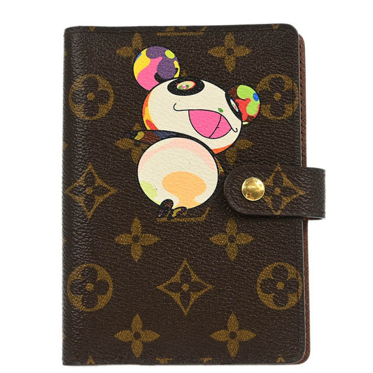 Louis Vuitton Agenda Cover Monogram Panda, BROWN, CANVAS, Wallets