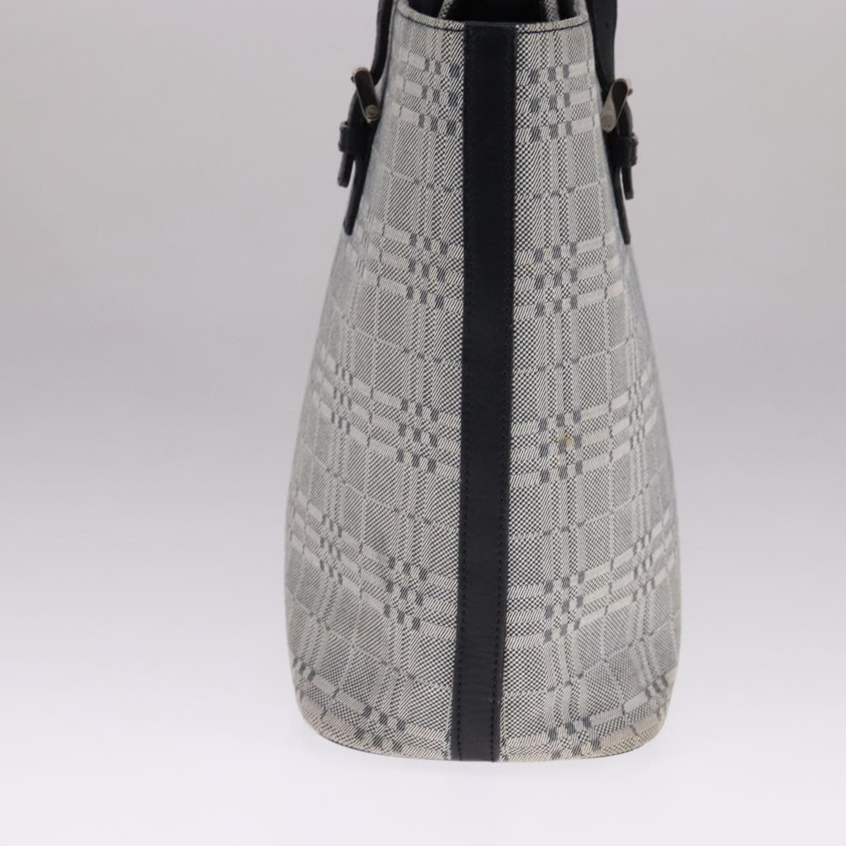 Burberry Nova Check Tote Canvas and Leather, GRAY, CANVAS, Tote bag