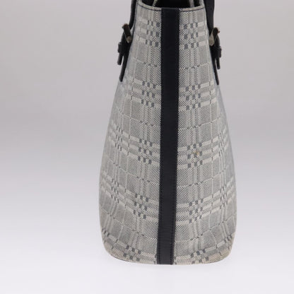 Burberry Nova Check Tote Canvas and Leather, GRAY, CANVAS, Tote bag