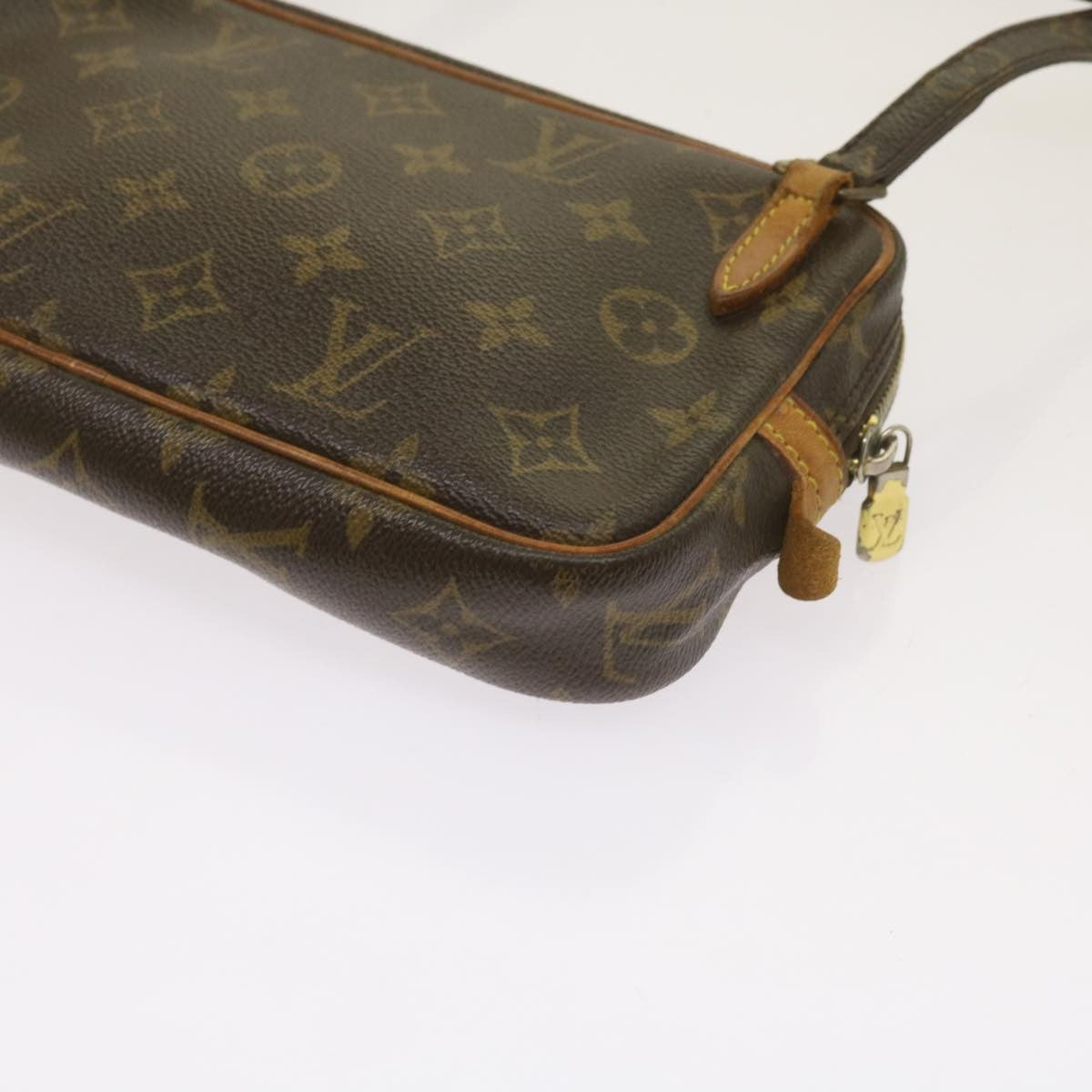 Louis Vuitton Pochette Marly Bandouliere Bag Monogram Canvas, BROWN, CANVAS, Crossbody bag