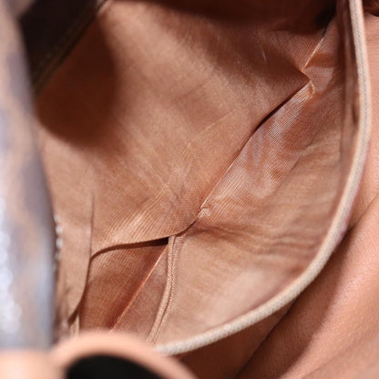 Celine Vintage Macadam Shoulder Bag Canvas, BROWN, CANVAS, Shoulder bag