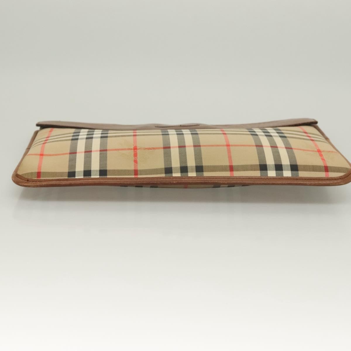 Burberry Nova check Pochette Canvas, BEIGE, CANVAS, Clutche & pouche