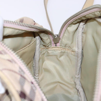 Burberry Nova Check Blue Label Nylon, PINK, NYLON, Shoulder bag