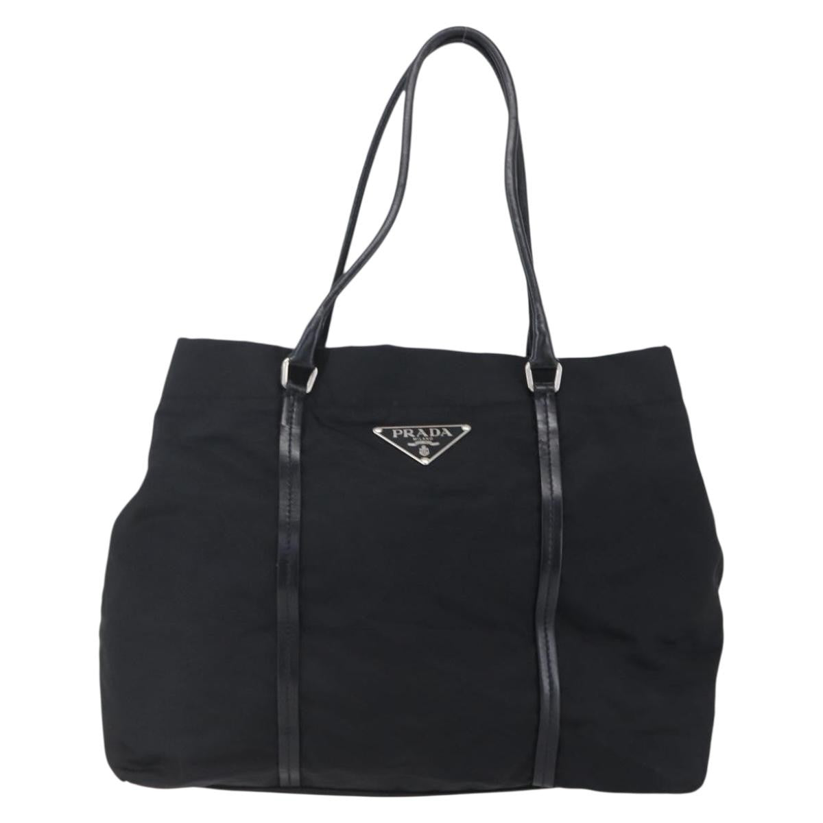 Prada Vintage Tote Tessuto, BLACK, NYLON, Tote bag