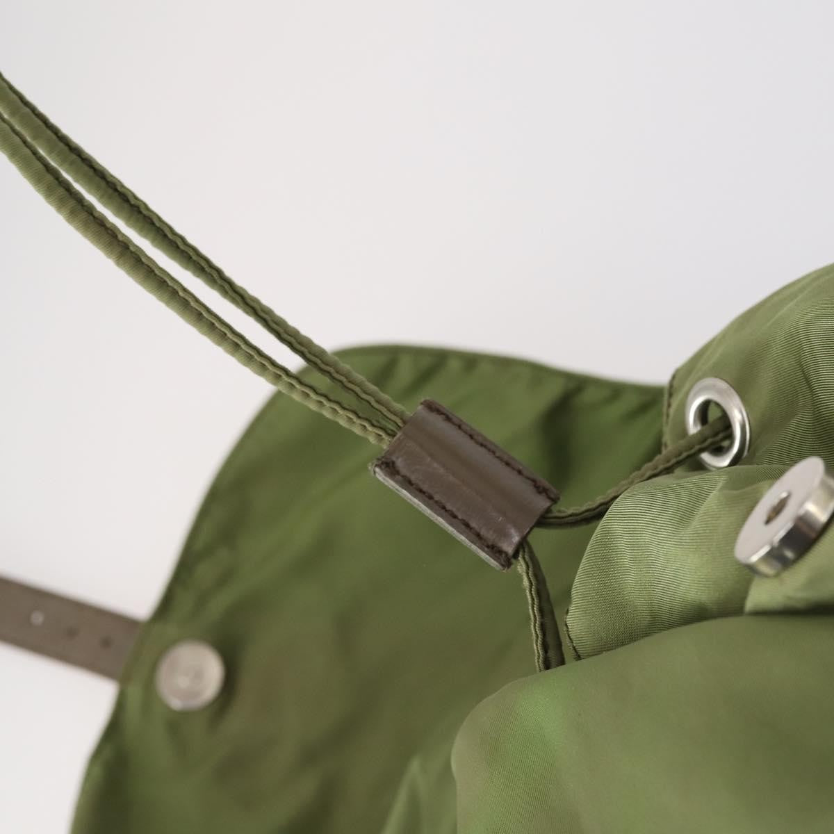 Prada Double Front Pocket Backpack Tessuto, KHAKI, NYLON, Backpack