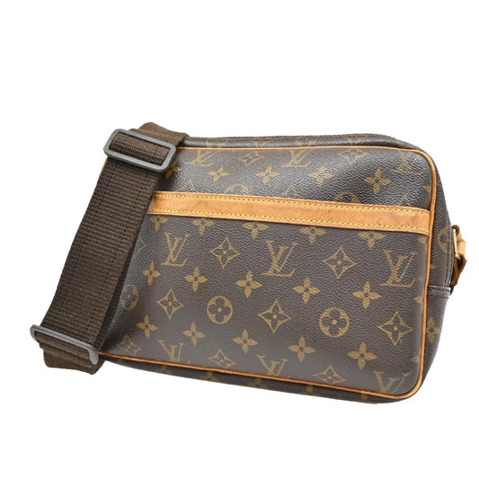 Louis Vuitton Reporter Bag Monogram Canvas, BROWN, CANVAS, Shoulder bag