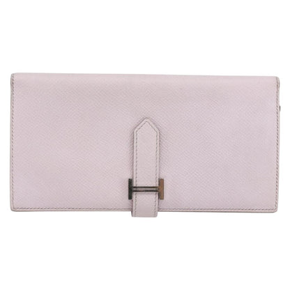Hermes Bearn Wallet Epsom, PINK, LEATHER, Wallets