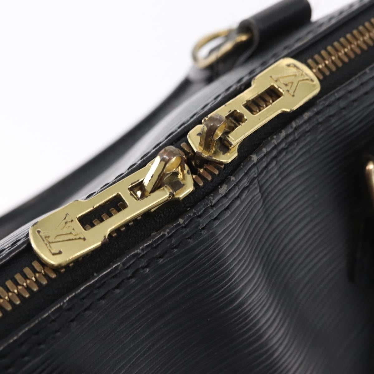 Louis Vuitton Alma Handbag Epi Leather, BLACK, LEATHER, Handbag