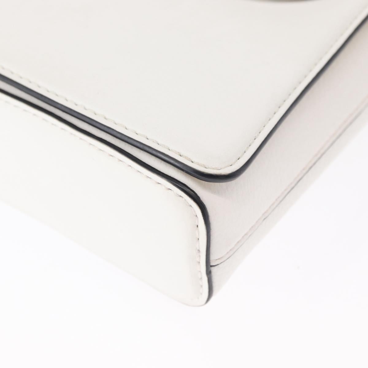 Christian Louboutin Rubylou Clutch Leather, WHITE, LEATHER, Shoulder bag