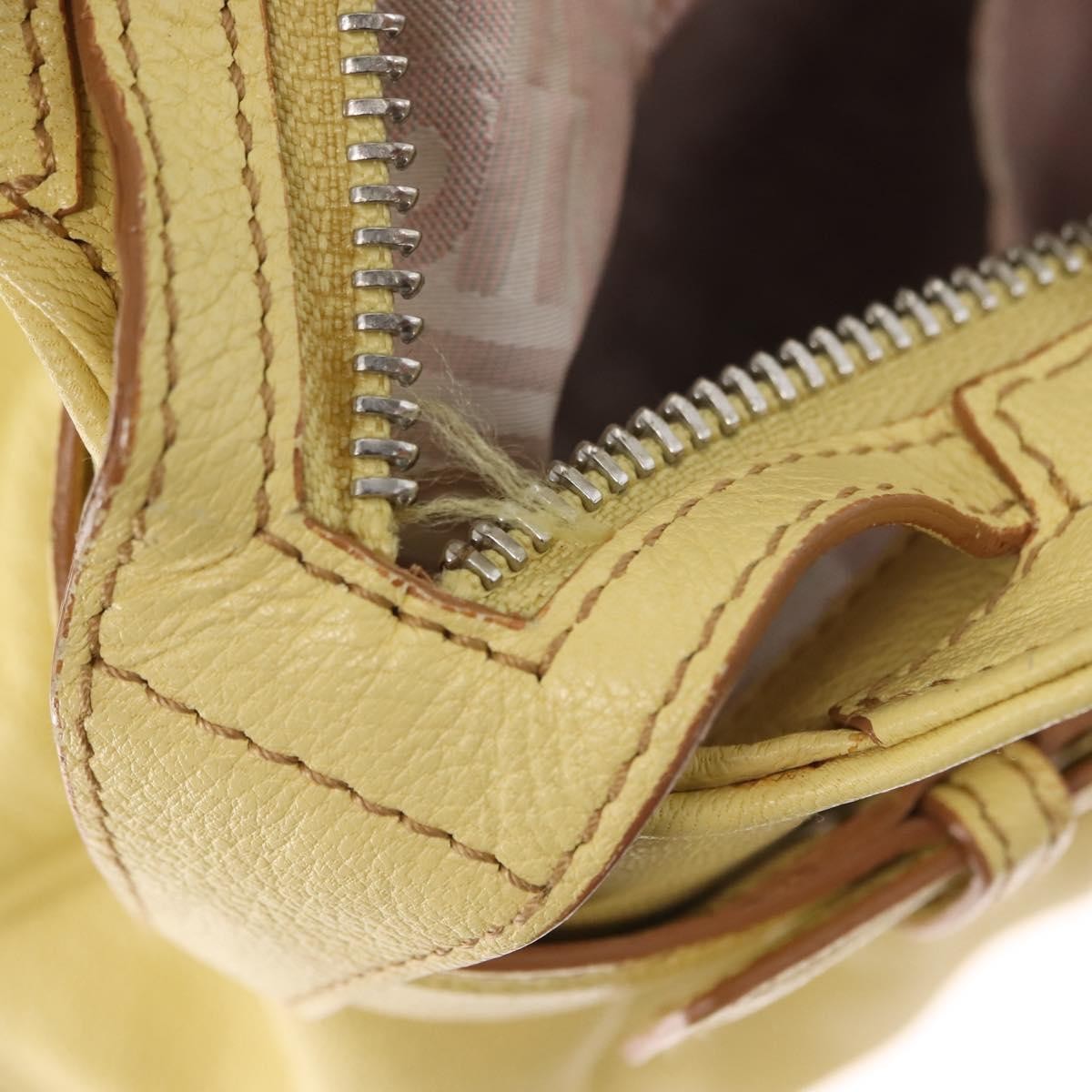 Salvatore Ferragamo Marisa Satchel Leather, YELLOW, LEATHER, Tote bag