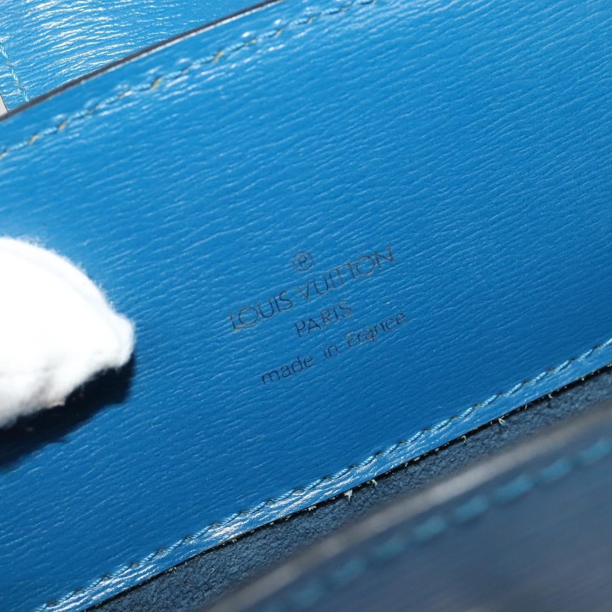 Louis Vuitton Cluny Shoulder Bag Epi Leather, BLUE, LEATHER, Shoulder bag