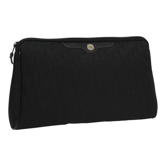 Christian Dior Trotter pouch Canvas, BLACK, CANVAS, Clutche & pouche