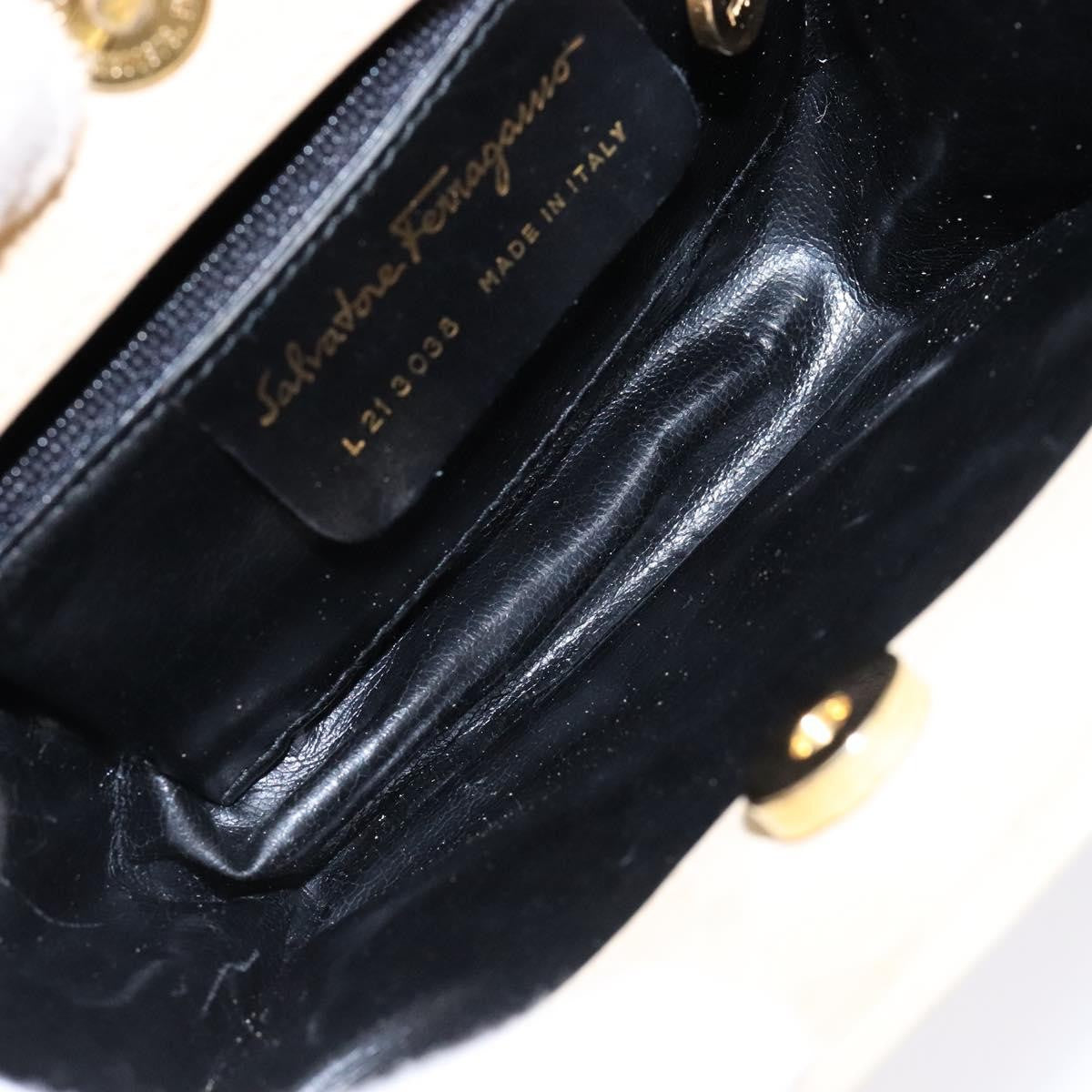 Salvatore Ferragamo Vintage Handbag Suede, BEIGE, SUEDE, Handbag