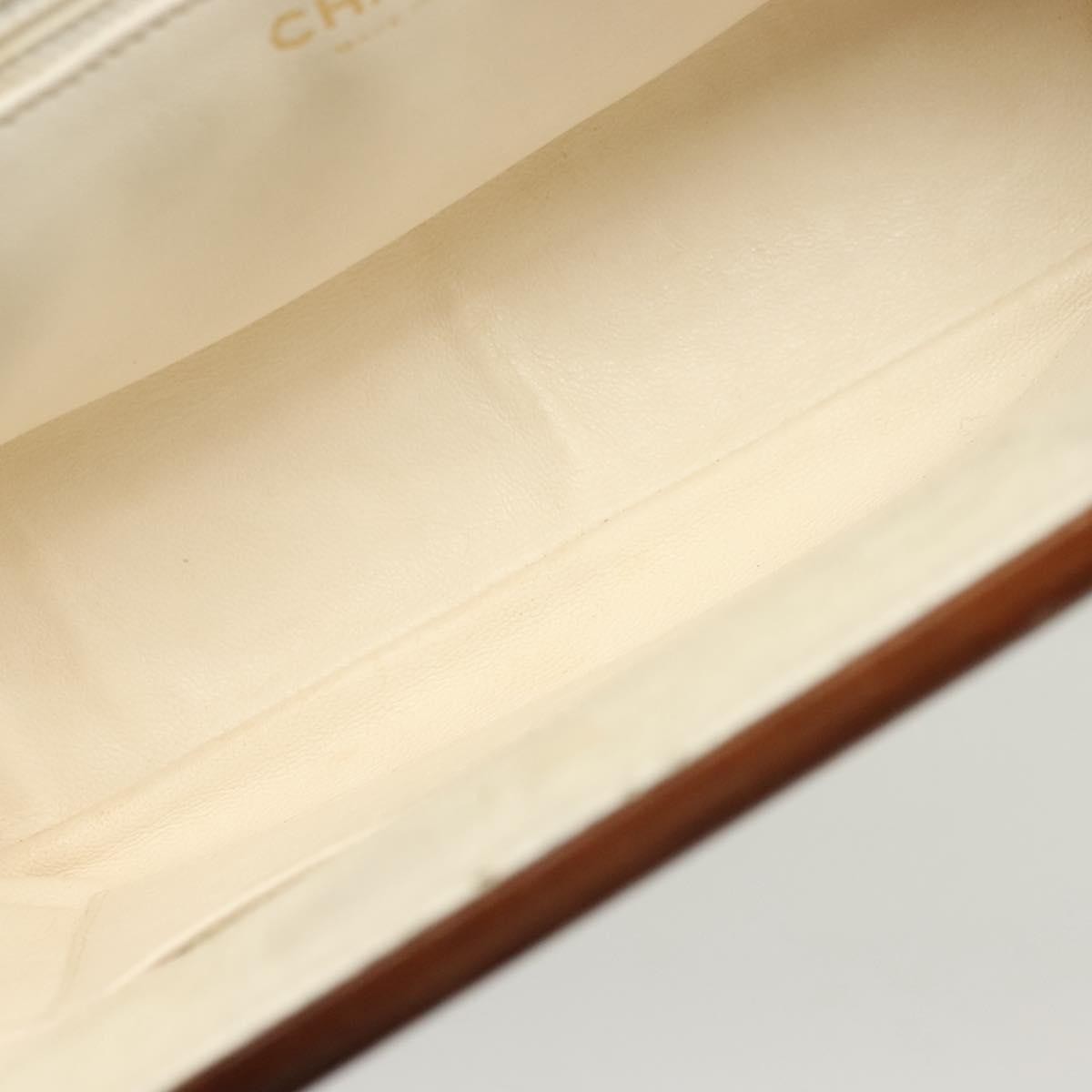 Chanel Vintage Wood Chain CC Tote Leather, RED, LEATHER, Shoulder bag