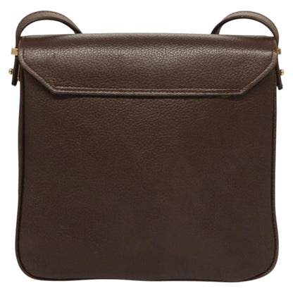 Bally Vintage Shoulder Bag Leather, Brown, Leather, Shoulder Bag