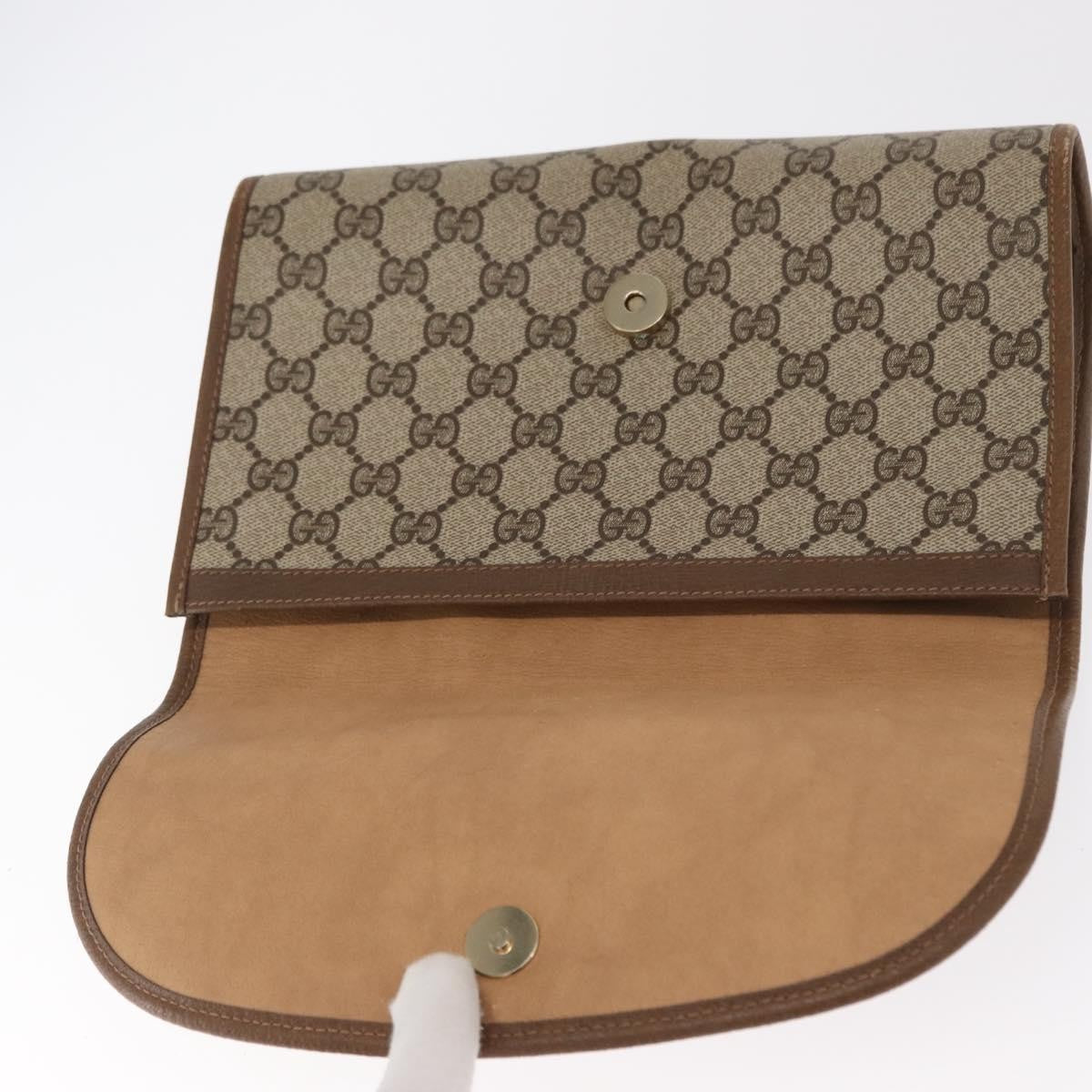 Gucci Vintage old clutch Canvas, BEIGE, PVC, Clutche & pouche
