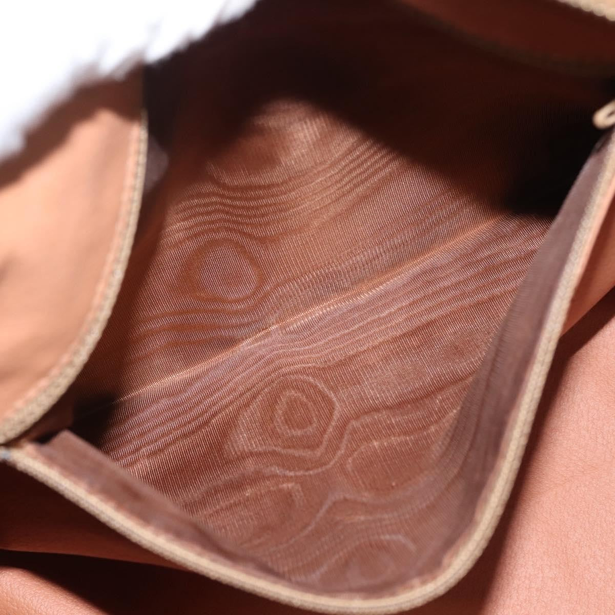 Celine Vintage Boston Bag Macadam Coated Canvas, BROWN, CANVAS, Handbag