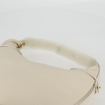 Salvatore Ferragamo Gancini Hobo Leather, BEIGE, LEATHER, Handbag