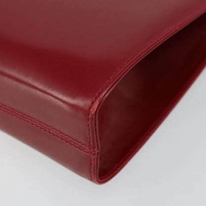 Salvatore Ferragamo Vintage Gancini Chain Shoulder Bag Leather, RED, LEATHER, Shoulder bag