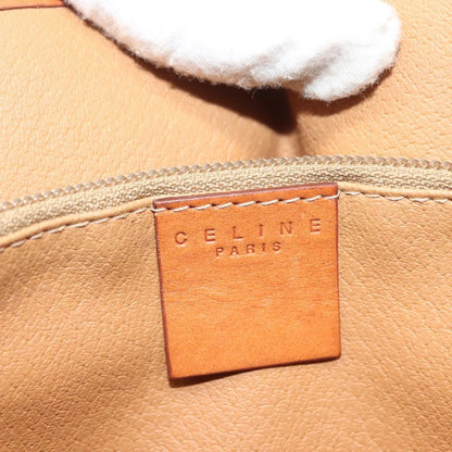 Celine Vintage Macadam Handbag Leather, BROWN, LEATHER, Handbag