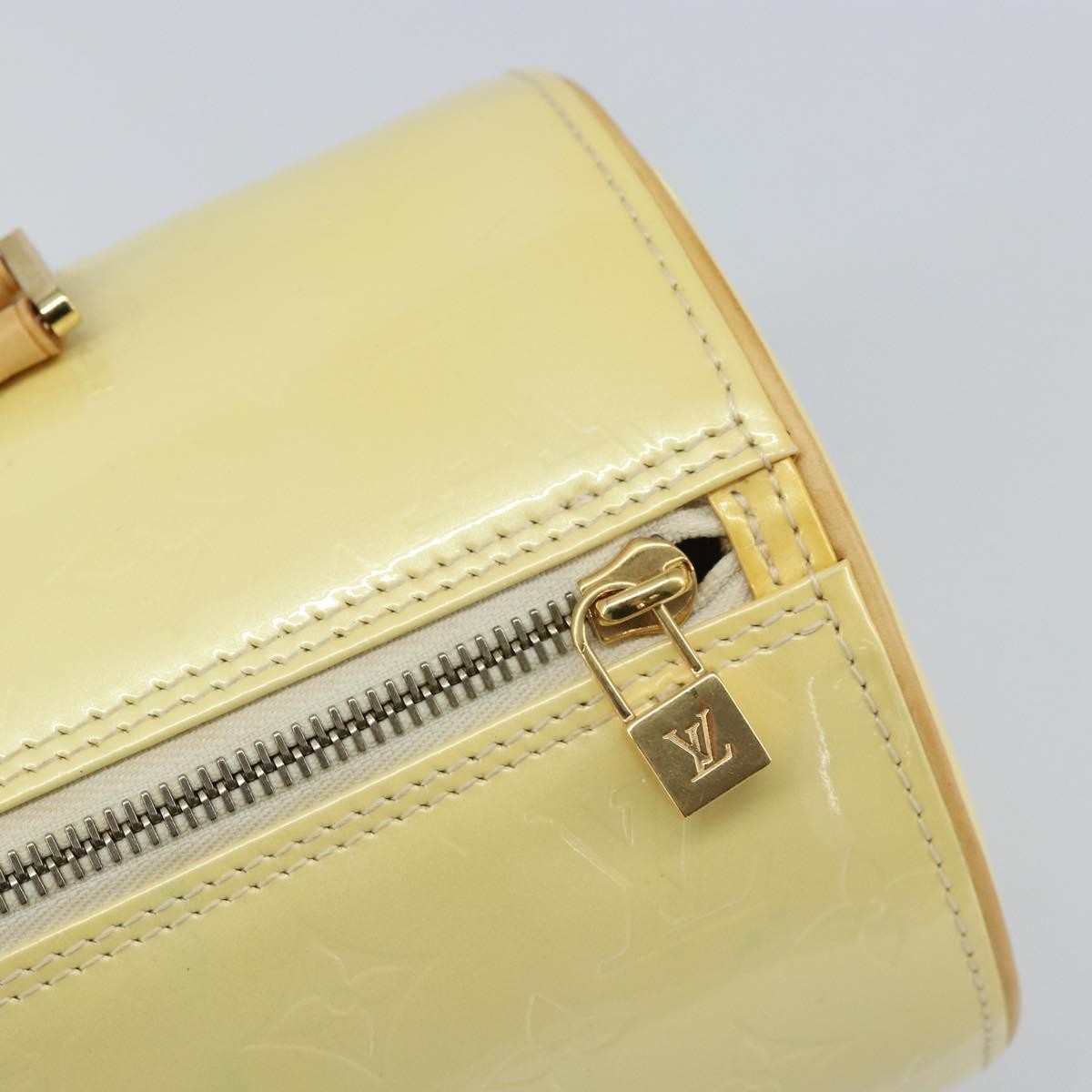 Louis Vuitton Bedford Handbag Monogram Vernis, BEIGE, PATENT_LEATHER, Handbag