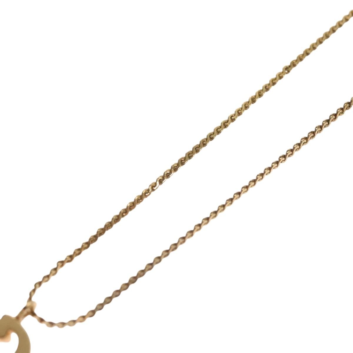 Christian Dior CD Pendant Necklace Metal, GOLD, METAL, Necklace