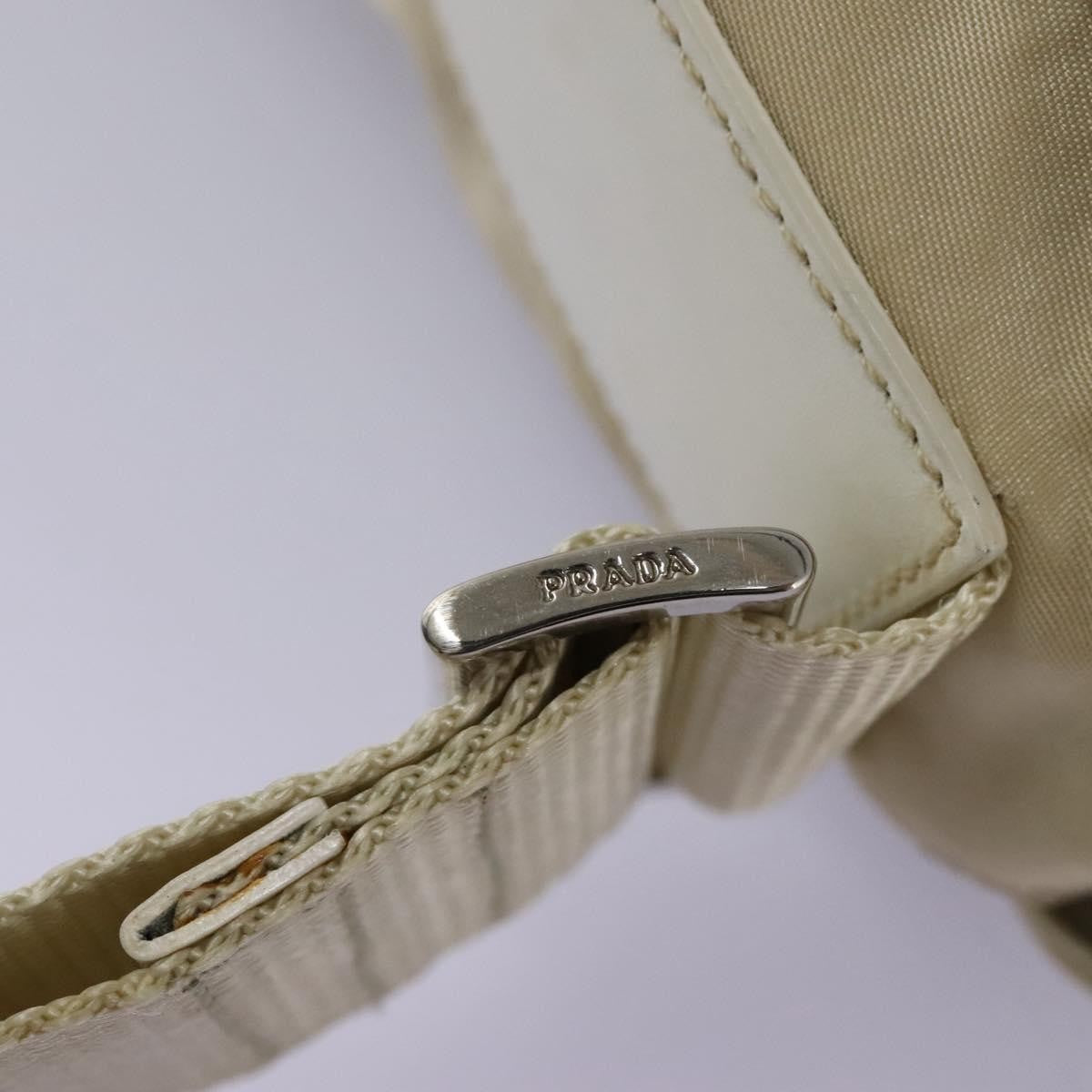 Prada Double Buckle Flap Messenger Bag Tessuto, BEIGE, NYLON, Shoulder bag
