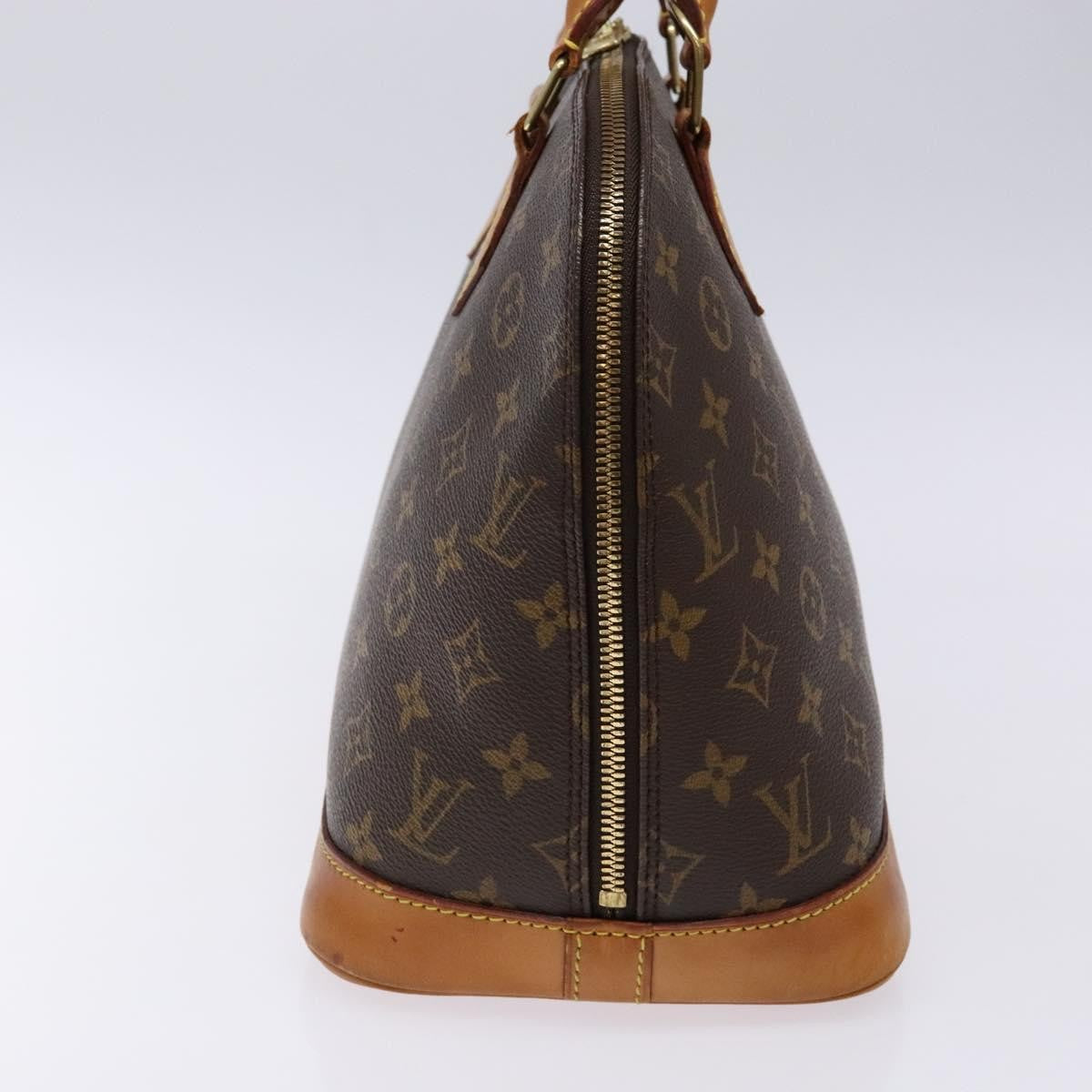 Louis Vuitton Alma Handbag Monogram Canvas, BROWN, CANVAS, Handbag