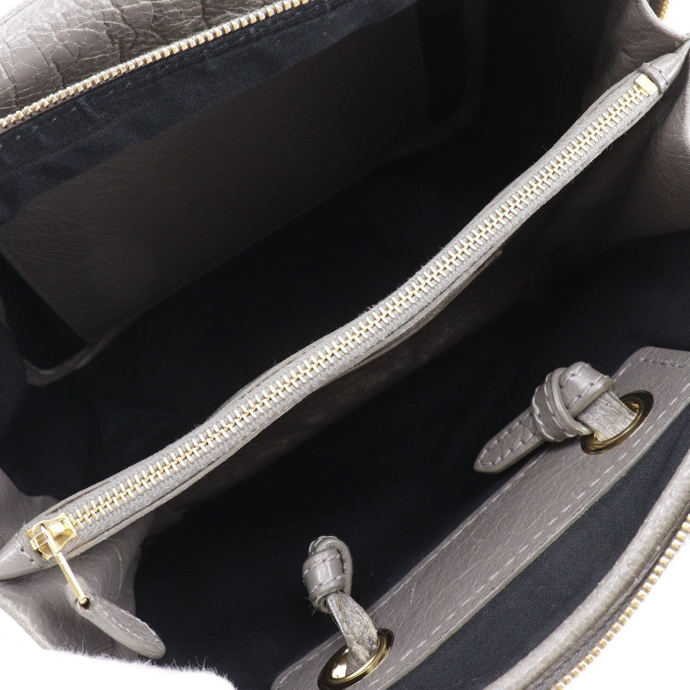 Balenciaga Blanket Square Bag Leather, GRAY, LEATHER, Handbag