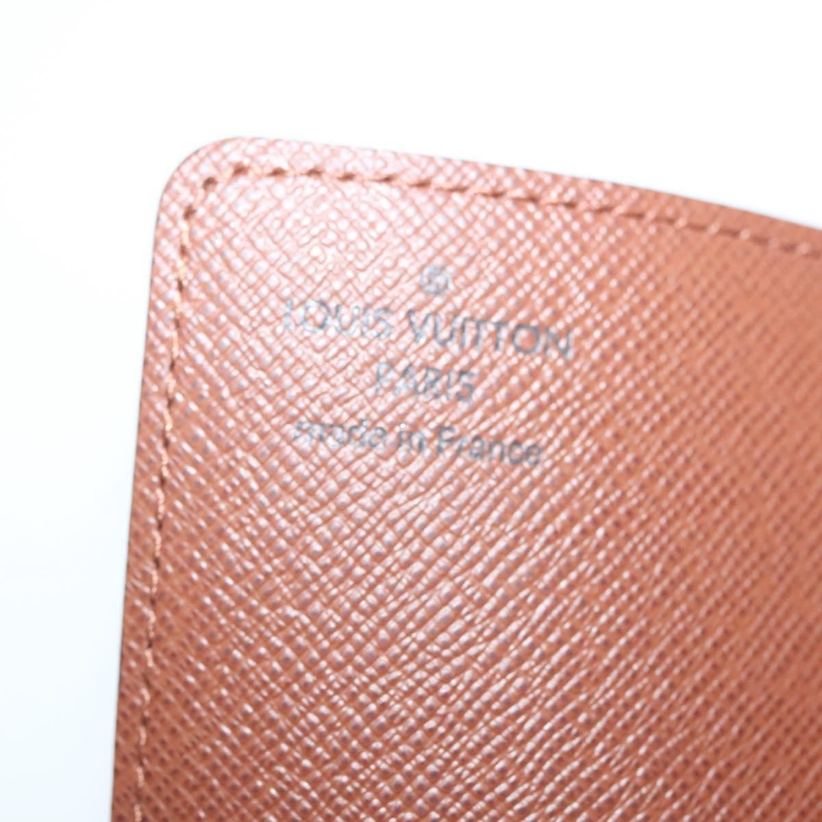 Louis Vuitton Porte Cartes Pression Card Case Monogram Canvas, BROWN, CANVAS, Card Holders