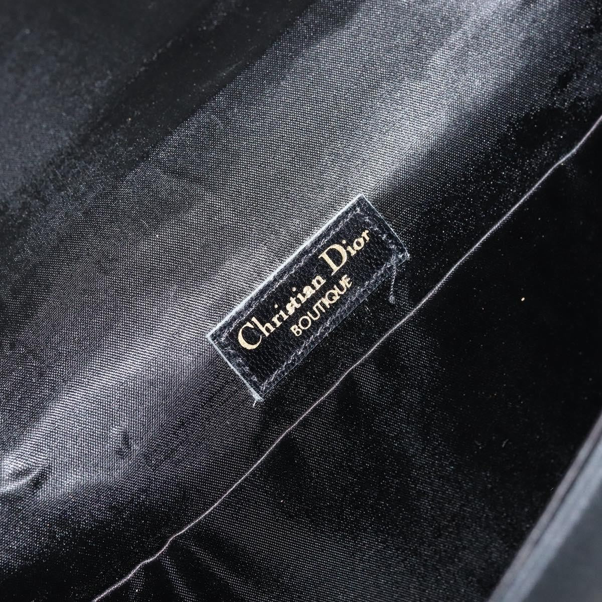 Christian Dior Vintage Shoulder Bag Nylon, BLACK, NYLON, Shoulder bag