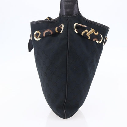 Gucci Positano Hobo GG Canvas, BLACK, CANVAS, Shoulder bag