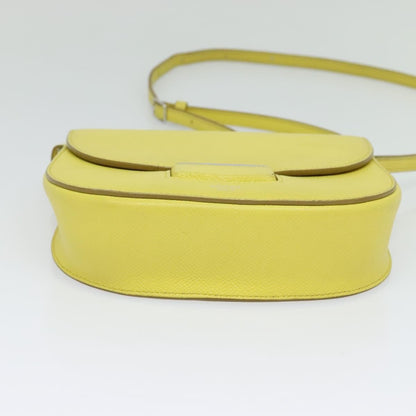 Celine Trotteur Crossbody Bag Grainy Leather, YELLOW, LEATHER, Crossbody bag