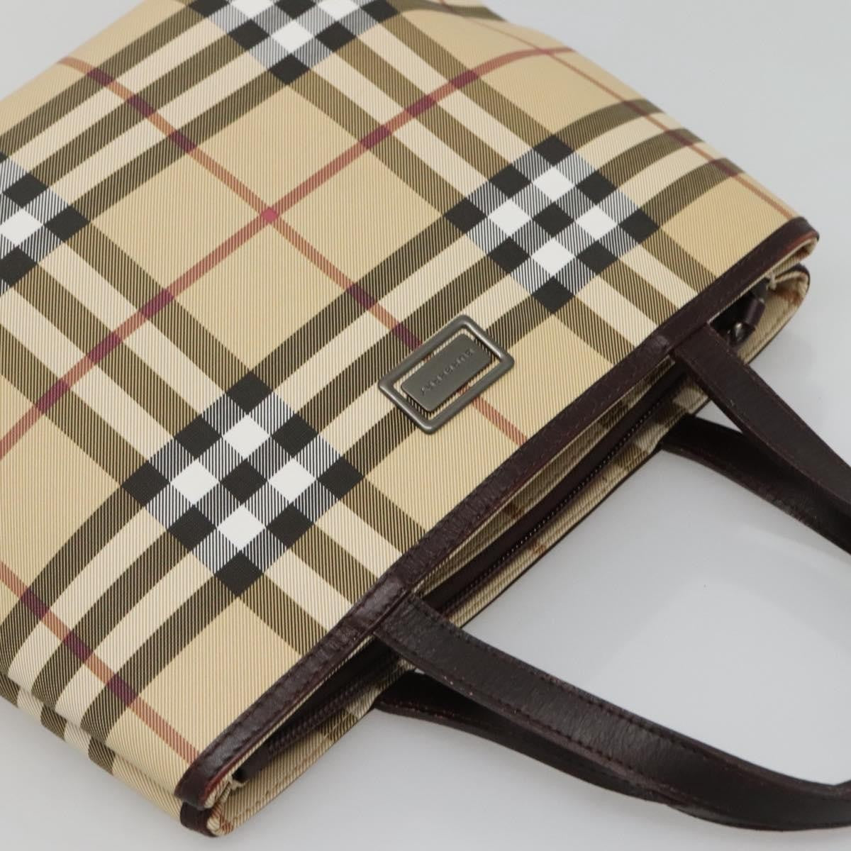 Burberry Nova Check Handbag Nova Check Canvas, BEIGE, CANVAS, Handbag