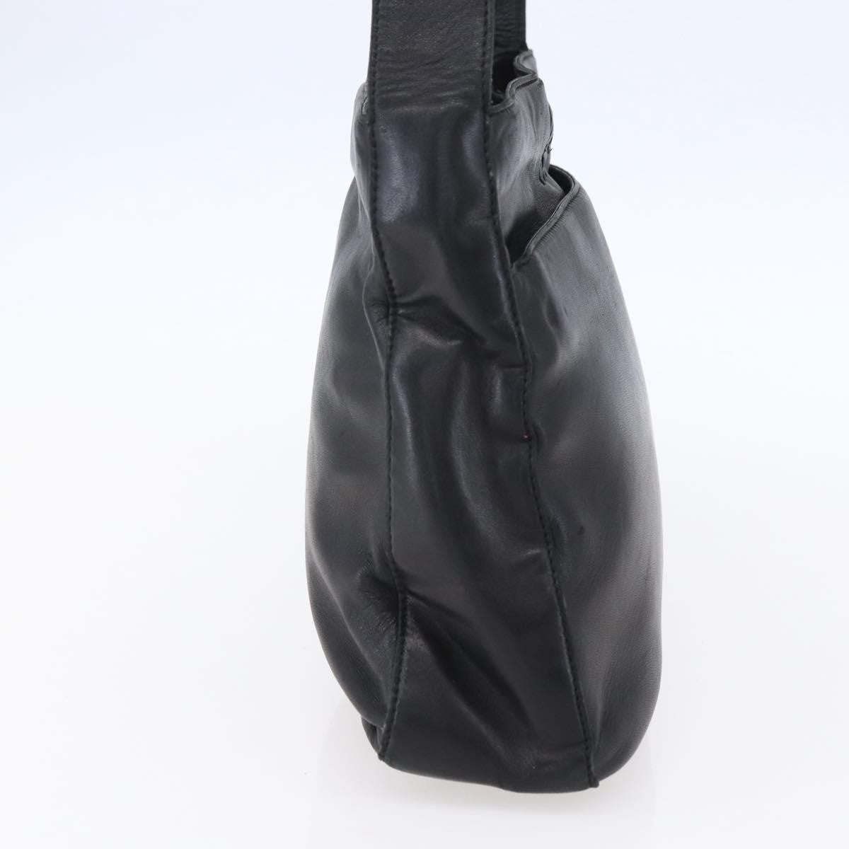 Loewe Anagram Shoulder Bag Leather, BLACK, LEATHER, Shoulder bag